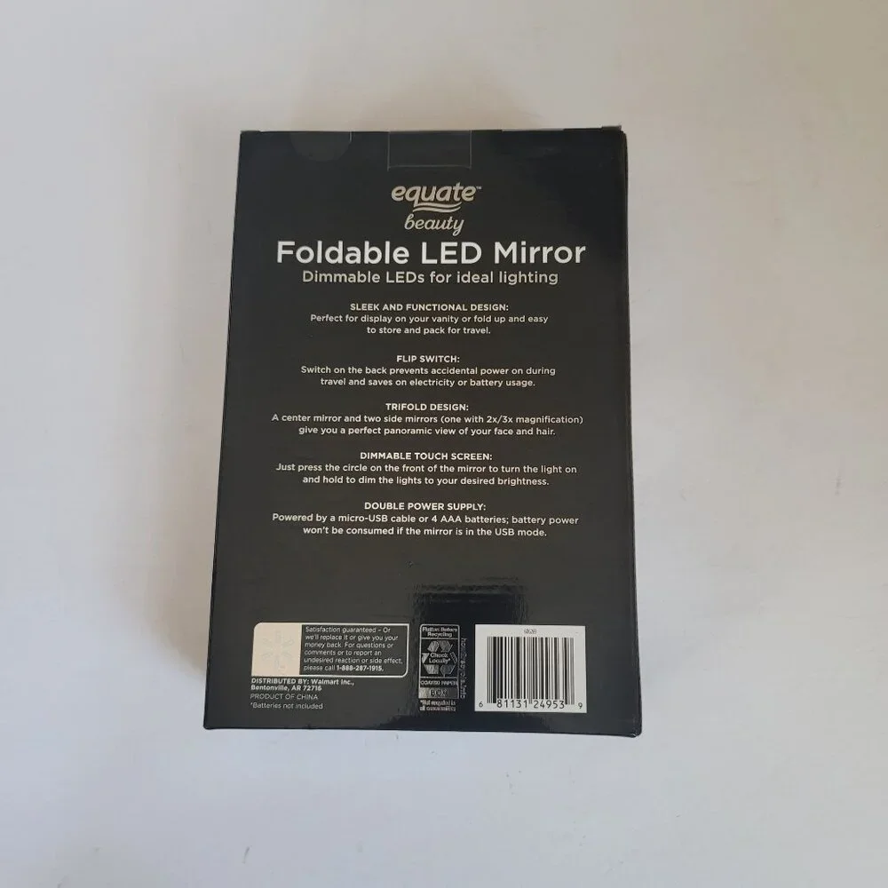 Equate Tri-fold Design Beauty Led Mirror